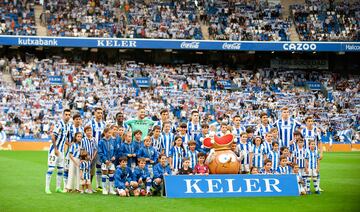 El once inicial de la Real Sociedad.