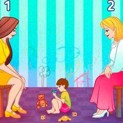 Acertijo visual de alto nivel: ¿Cuál de las dos mujeres es la mamá del niño?