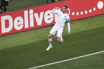 Portugal 1-0 Marruecos | Un gran cabezazo de Cristiano Ronaldo abrió el marcador en el Luzhniki.

