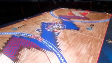 La impresionante cancha para el All Star Game de la NBA