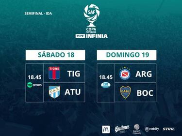 Copa de la Superliga: horarios, partidos y fixture de la ida de semifinales