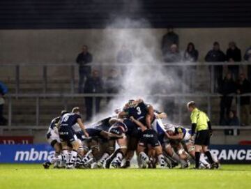 Partido de Rugby entre los Los Sale Sharks y los Bath Rugby