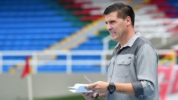 Juan Cruz Real en un partido de la Liga BetPlay