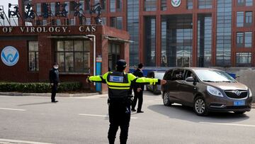 Cars carrying members of the World Health Organization (WHO) team tasked with investigating the origins of the coronavirus disease (COVID-19) leave Wuhan Institute of Virology in Wuhan, Hubei province, China February 3, 2021. REUTERS/Thomas Peter