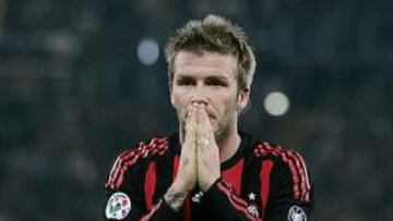 <b>RETENER.</b> El Milán está dispuesto a pagar 15 millones de euros por David Beckham, según informa hoy The Sun.