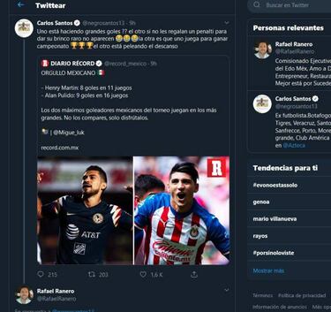 Carlos Santos hace menos a Pulido y defiende a Henry Martin