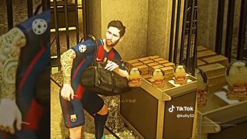 Crean a Messi en el GTA VI y hacen que se robe los Balones de Oro que ha ganado