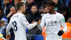 Los jugadores del Crystal Palace celebran un gol. 