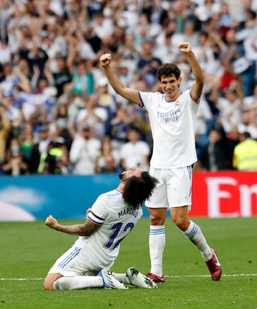 En abril, y ante el Espanyol, el Real Madrid celebró su título de liga.