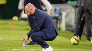 José Alberto, entrenador del Racing, en El Sardinero frente al Ibiza.