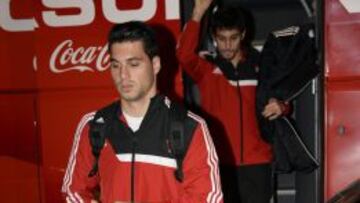 Osasuna llegó ayer a Madrid y se hospedó en el Eurobuilding.