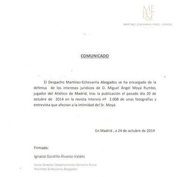 Moyá demanda a la revista 'Interviú'