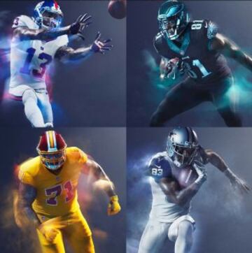 Los brillantes uniformes de la NFL para los jueves por la noche