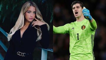 Imagen de Mayka, de 'La isla de las Tentaciones' y Thibaut Courtois.