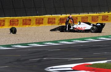 El piloto danés de Haas se fue en la primera cvuelta de la carrera.