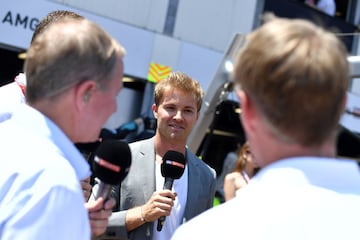El piloto Nico Rosberg no quiso perderse el GP de Mónaco.