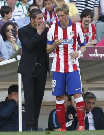 Simeone y Fernando Torres. 