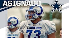 Isaac Alarcón, liniero ofensivo de los Borregos de MTY, firma como agente libre con Dallas Cowboys