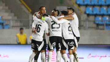 Futbol, Deportes Iquique vs Colo Colo.
Fecha 8, Liga de Primera 2025.
El jugador de Colo Colo Javier Correa festeja su gol durante el partido de primera division ante Deportes Iquique disputado en el estadio Tierra de Campeones de Iquique, Chile.
12/06/2025
Alex Diaz/Photosport
Soccer, Deportes Iquique vs Colo Colo.
Date 8, Liga de Primera 2025.
Colo Colo player Javier Correa celebrates his goal during the first division match against Deportes Iquique played at the Tierra de Campeones stadium in Iquique, Chile.
12/06/2025
Alex Diaz/Photosport