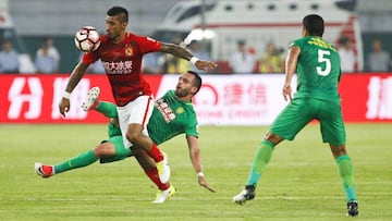 El centrocampista brasile&ntilde;o del Guangzhou Evergrande, Paulinho.