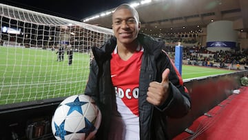 Mbapp&eacute; con el M&oacute;naco. 