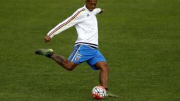 Guarín afina puntería para el partido frente a Chile