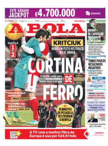 Portadas de la prensa deportiva