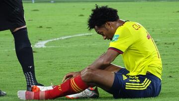 Juan Guillermo Cuadrado en un partido de Eliminatorias