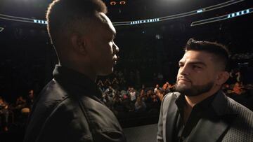 Israel Adesanya y Kelvin Gastelum.