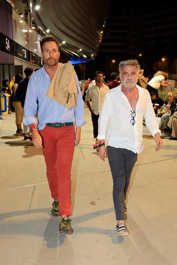 Raúl Prieto y Joaquín Torres asisten al concierto de Luis Miguel en el estadio Santiago Bernabéu.