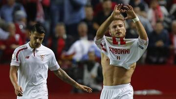 Ciro Immobile, tras marcar en Nervi&oacute;n. 