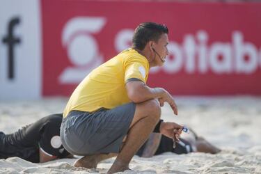 Enjambre de abejas visita al Tri de Playa durante Premundial