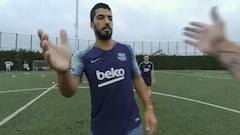 Así ve Messi los entrenos: no se pierdan el reto con Suárez