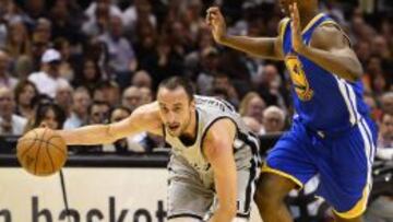 Manu Ginobili fue el salvador de los Spurs.