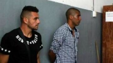 Alejandro Molina y Luis Gorocito jugadores del Necaxa detenidos.