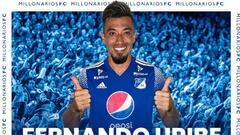 Fernando Uribe es nuevo jugador de Millonarios, el delantero regresa al equipo bogotano luego de 6 a&ntilde;os. Espera volver a recuperar su nivel goleador