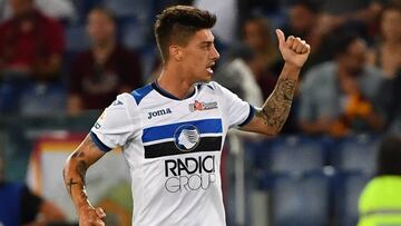 Emiliano Rigoni celebra un gol en el Ol&iacute;mpico de Roma.