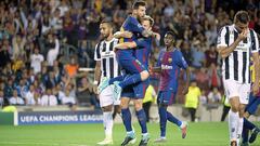 Barcelona-Juventus: el doblete de Messi, el gol de Rakititc... todo en imágenes