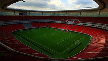 Panorámica del Estadio Akron previo a un partido