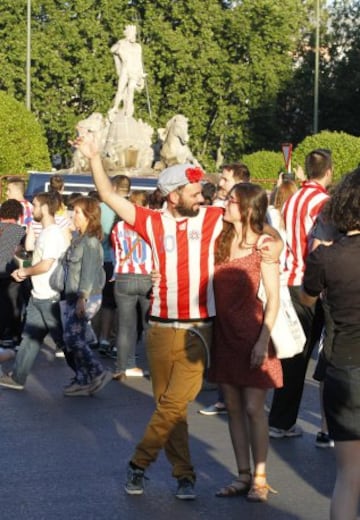 La celebración en la plaza de Neptuno