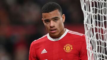 (FILES) In this file photo taken on January 03, 2022 Manchester United&#039;s English striker Mason Greenwood is substituted during the English Premier League football match between Manchester United and Wolverhampton Wanderers at Old Trafford in Manchest