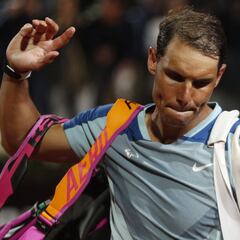 Nadal se despide en Roma por culpa del pie izquierdo