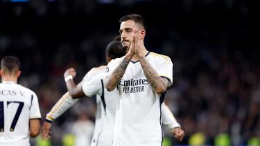 Joselu, con el Real Madrid.