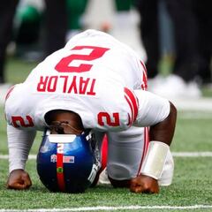 New York Giants Quarterback Tyrod Taylor injured back in game against New York Jets