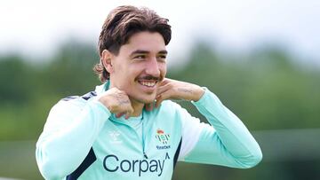 Bellerín, con el Betis.