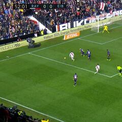 Un gol dificilísimo que ilusiona a todo el rayismo: el escorzo de Embarba