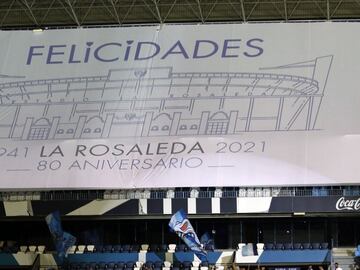 El Málaga celebró el 80 aniversario del estadio de La Rosaleda.
