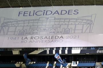 El Málaga celebró el 80 aniversario del estadio de La Rosaleda.