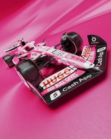 La escuder¨ªa italiana muestra su dise?o especial en rosa para los monoplazas de sus pilotos Liam Lawson y Isack Hadja.