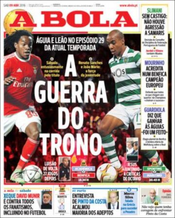 Portadas de la prensa mundial